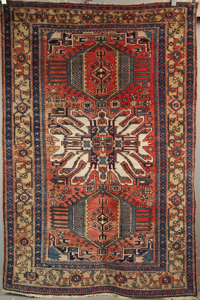 Appraisal: KAZAK RUG - ' X ' - Southwest Caucasus with