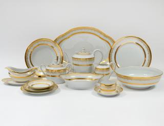 Appraisal: NINETY-SIX PIECE LIMOGES PORCELAIN DINNER SERVICE French By Haviland Comprising