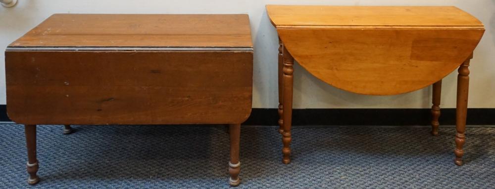 Appraisal: Late Federal Pine Drop Leaf Table and a Federal Style