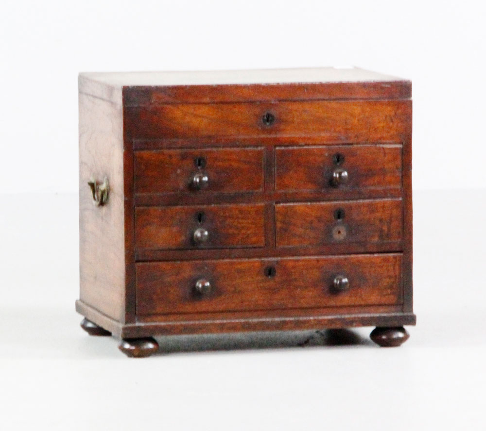 Appraisal: - th C English Gentleman's Chest th century English gentleman's