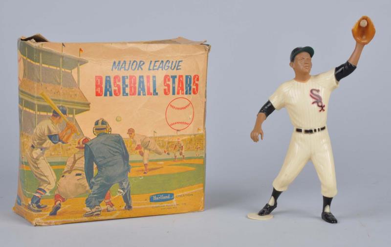 Appraisal: Luis Aparicio Hartland Plastic Statue With Box Original box is