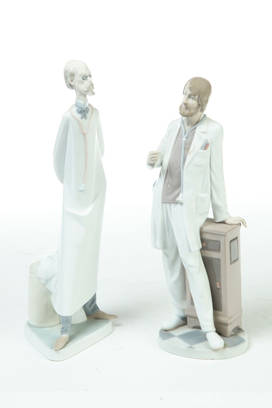 Appraisal: TWO LLADRO HEALTH CARE FIGURES Spain nd half- th century