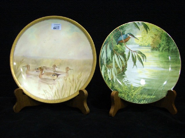 Appraisal: A Royal Doulton porcelain plate hand painted with ducks on