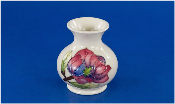 Appraisal: Moorcroft A Moorcroft Vase in the Magnolia Design Height inches