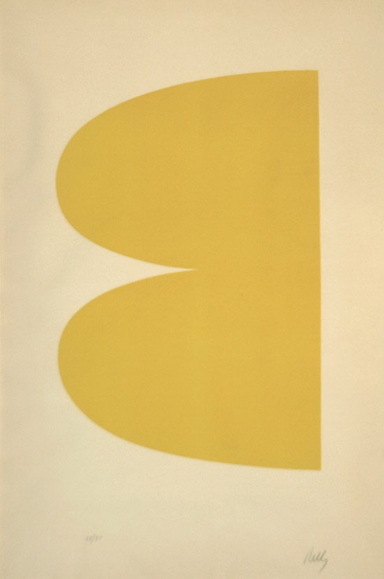 Appraisal: Ellsworth Kelly American b Yellow Axsom Lithograph in color -