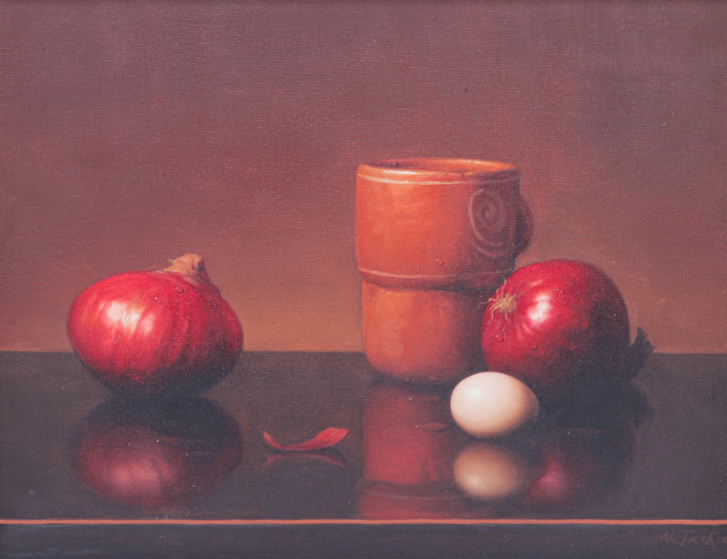 Appraisal: STILL LIFE BY ALFRED JACKSON Illinois - Oil on canvas