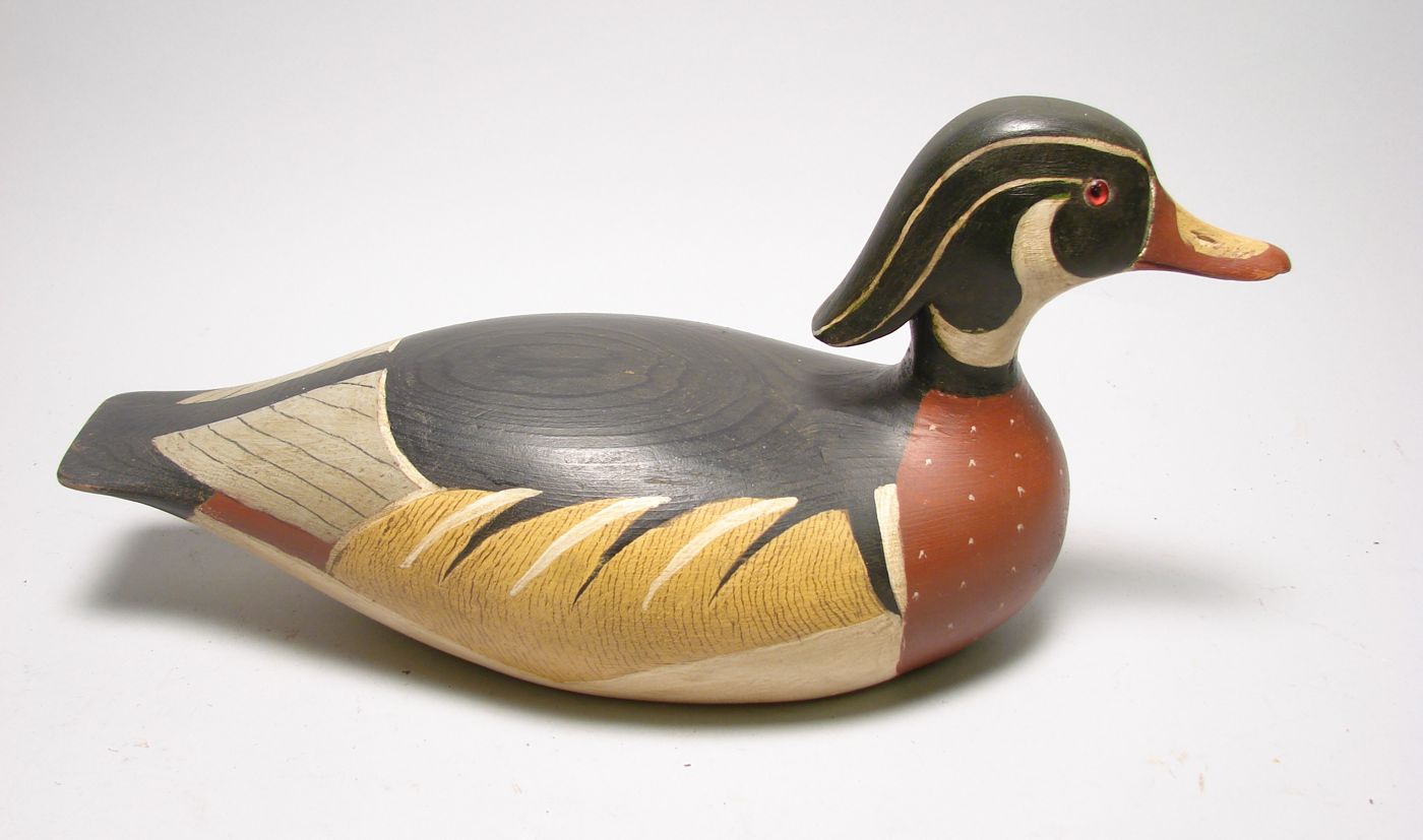 Appraisal: WOOD DUCK DECOY By Paul Carter in the Lincoln style