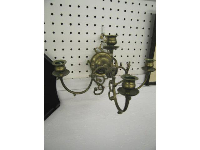 Appraisal: Brass Wall Sconce four sconce