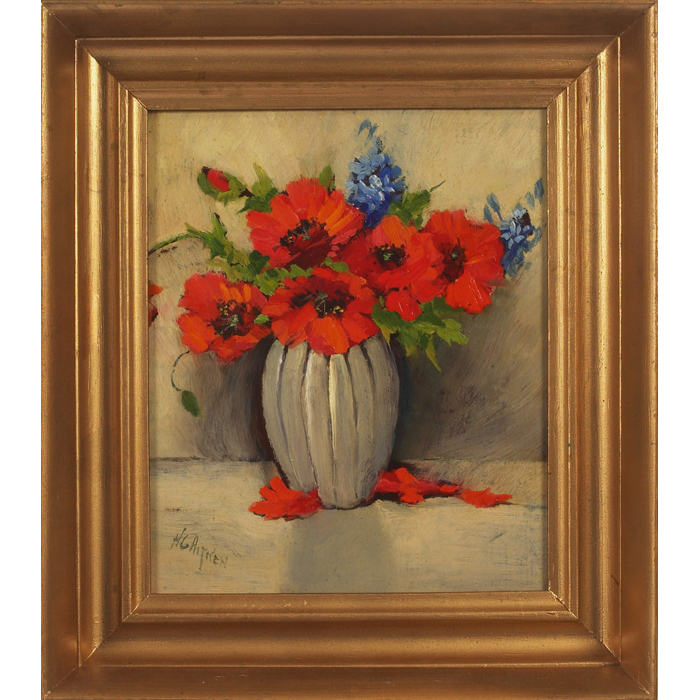 Appraisal: Harry G Aitken American - Still Life c oil on