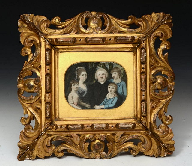 Appraisal: Early th Century English SchoolA family portrait with dates and