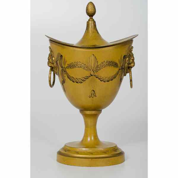 Appraisal: French Tole Urn France late th century A painted tole