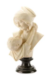 Appraisal: Italian School Mother and Child Alabaster Italian School th century