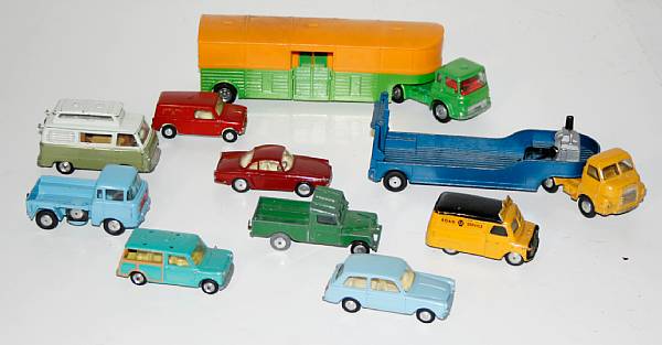 Appraisal: rd Scaled Corgi Spot-On Vehicles Lot includes metal cars and