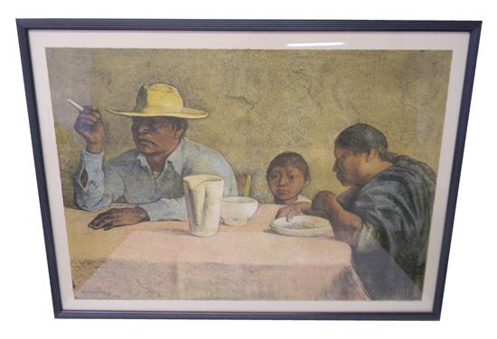 Appraisal: Francisco Zuniga Mexican - La Comida trans The Meal ed