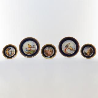 Appraisal: Grouping of Five Theodore Haviland Limoges Bazar Colon Porcelain Cabinet