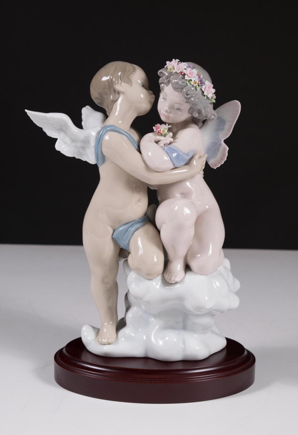 Appraisal: LLADRO HEAVEN AND EARTH PORCELAIN FIGURAL GROUP limited edition by