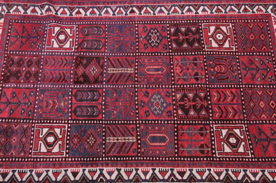 Appraisal: PERSIAN SHIRAZ RUG - App ft in x ft in