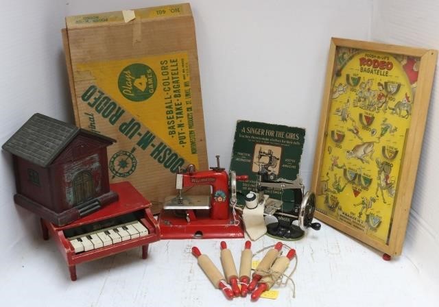 Appraisal: LOT OF TOYS EARLY-MID TH C TO INCLUDE A SINGER