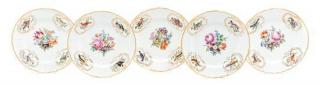 Appraisal: A Set of Thirteen Meissen Porcelain Plates Diameter inches A