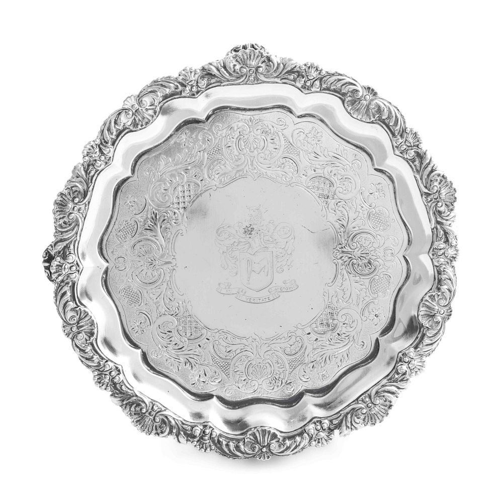 Appraisal: A Paul Storr George III Silver Salver A Paul Storr