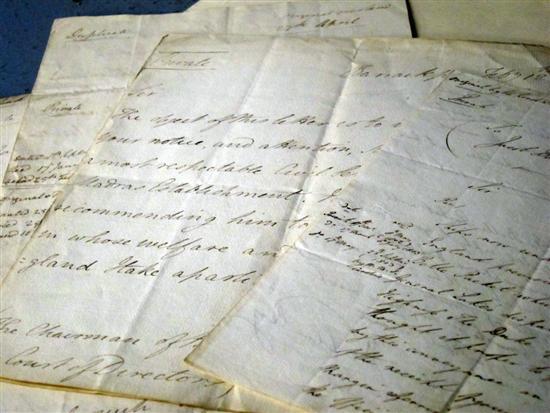 Appraisal: Four letters from the Duke of Wellington's brother concerning legal