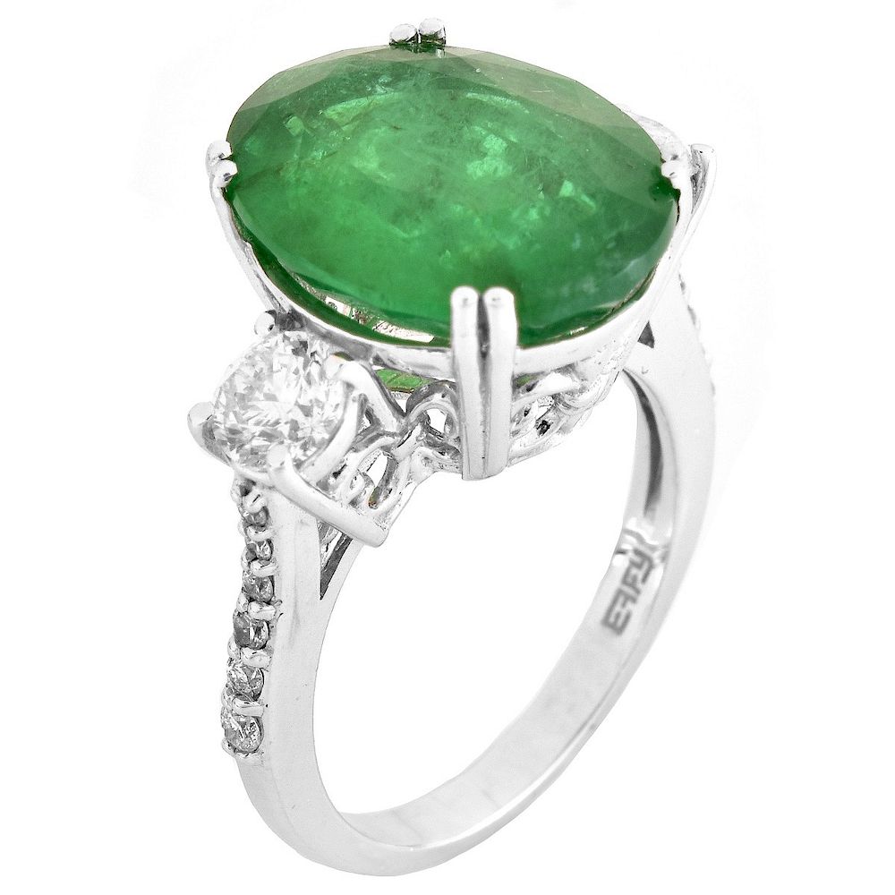 Appraisal: AGL Certified ct Emerald and K Gold Ring AGL Certified