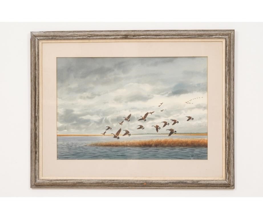 Appraisal: William Tyner - American framed and matted watercolor of Canadian