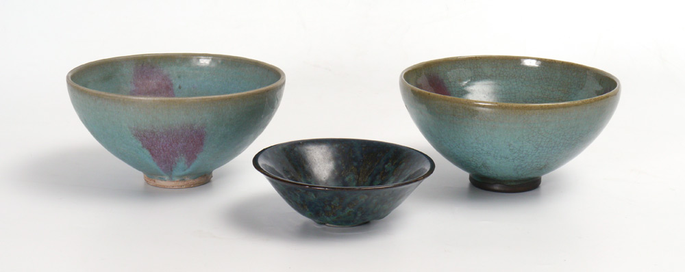 Appraisal: CHINESE BOWLS bowls total to include Celadon crackle glazed bowl