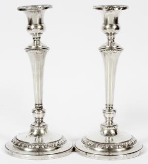 Appraisal: AMERICAN STERLING SILVER CANDLESTICKS PAIR AMERICAN STERLING SILVER CANDLESTICKS PAIR