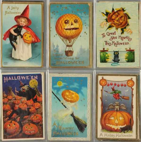 Appraisal: Lot of Halloween Postcards Includes many rare cards Some with