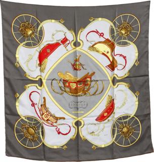 Appraisal: HERMES 'SPRINGS' SILK SCARF HERMES 'SPRINGS' SILK SCARF X Labeled