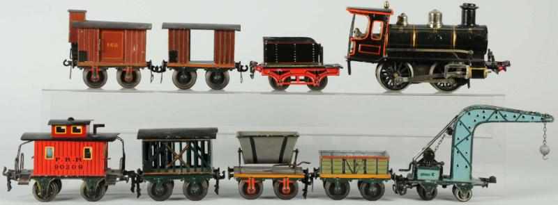 Appraisal: Marklin -Gauge Clockwork Freight Train Set German Includes European outline