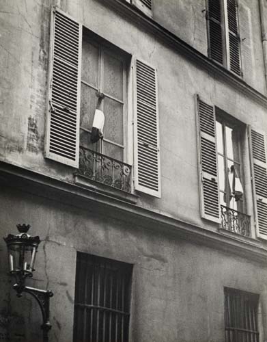 Appraisal: BING ILSE - Two Flags in Mourning Paris Silver print