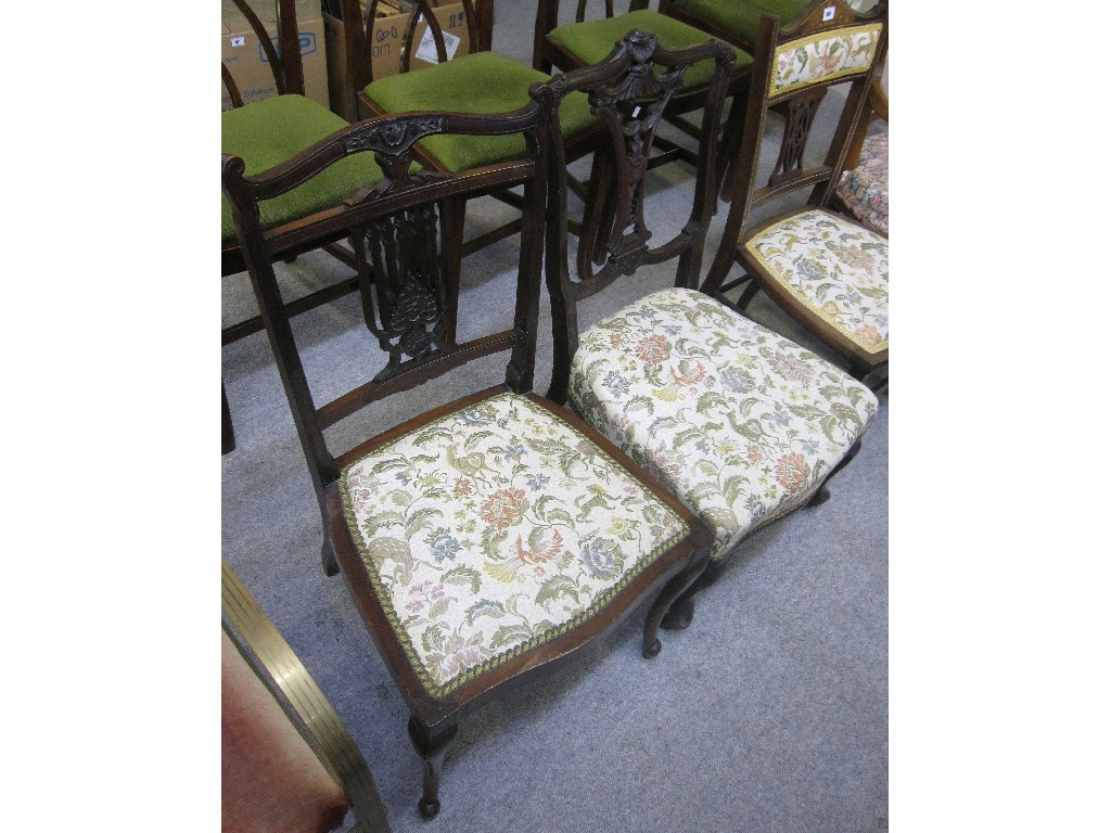 Appraisal: Lot comprising two Victorian nursing chairs