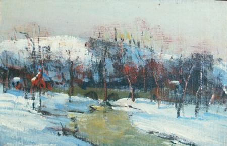 Appraisal: Walter Emerson Baum American - Winter Landscape and Snow on