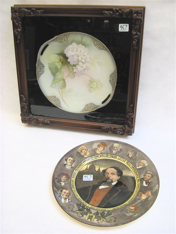 Appraisal: TWO COLLECTIBLE PORCELAIN PLATES R S Germany sweets tray displayed