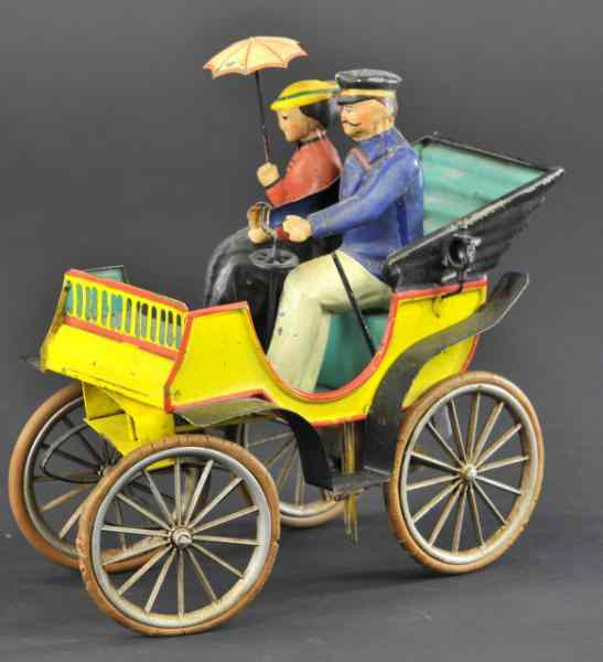 Appraisal: EARLY BING RUNABOUT Germany hand painted in bright body colors