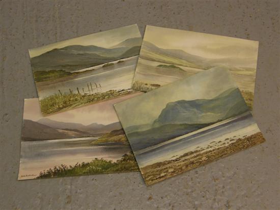 Appraisal: Keith Burtonshaw four watercolours of the Lake District two of