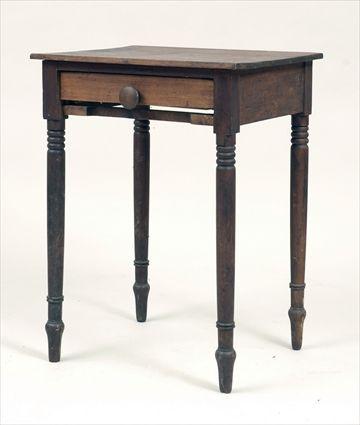 Appraisal: Late Federal Poplar Work Table x x in