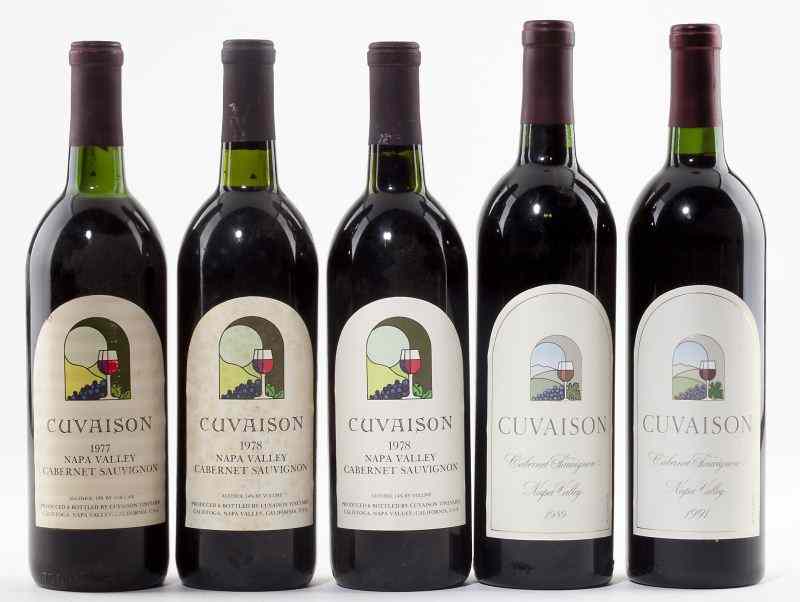 Appraisal: Cuvaison total bottlesVintage Napa Cabernet Sauvignon ts lbsl Vintage Napa