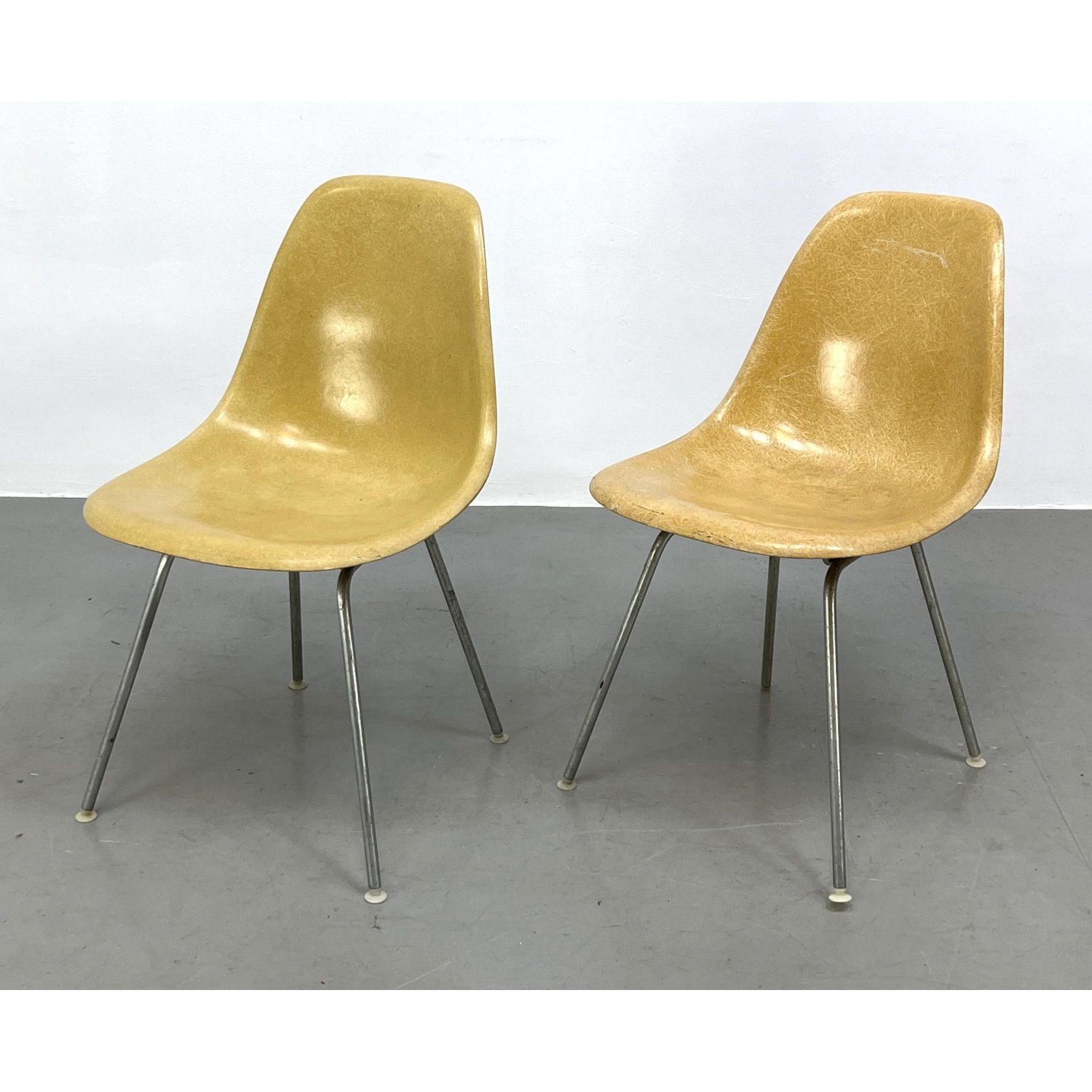 Appraisal: Pr CHARLES EAMES Fiberglass Shell Side Chairs HERMAN MILLER label