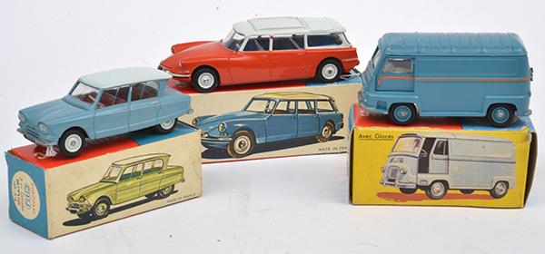 Appraisal: THREE CIJ EUROPARC DIECAST MODELS INCLUDING RENAULT VAN I D