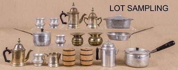 Appraisal: Large group of miniature children's cookware and Large group of