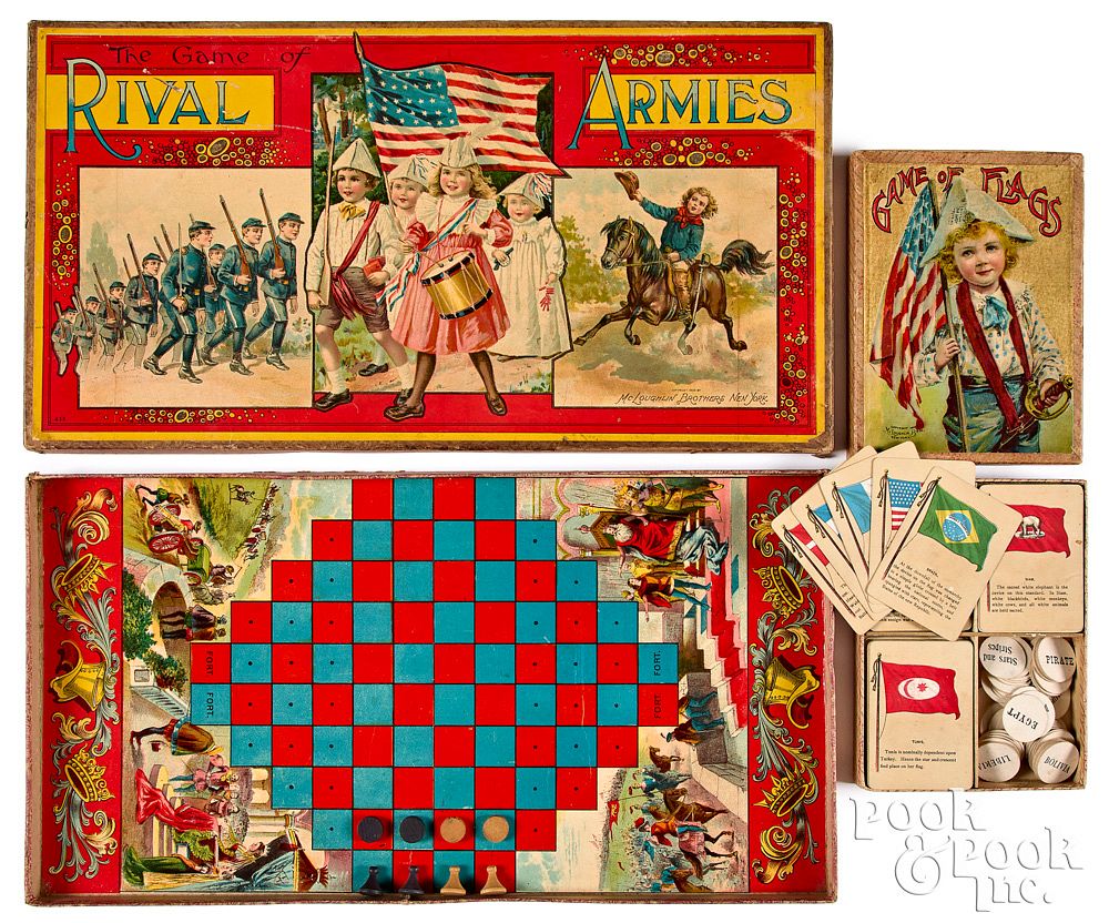 Appraisal: McLoughlin Bros Card and Board Games ca McLoughlin Bros Card