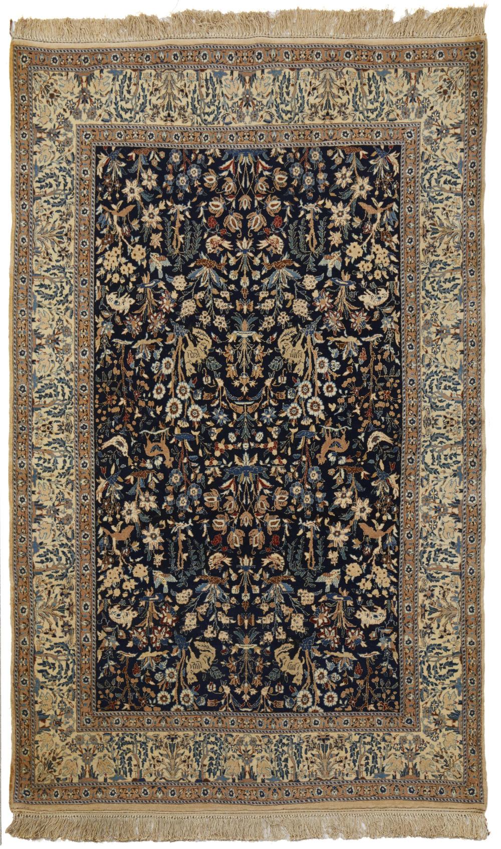 Appraisal: A Persian Isfahan rug Second-half th Century Wool on cotton