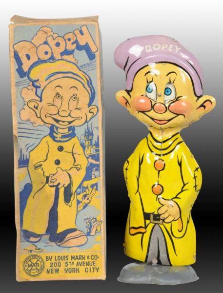 Appraisal: Walt Disney Marx Tin Wind-Up Dopey the Walker Toy Description