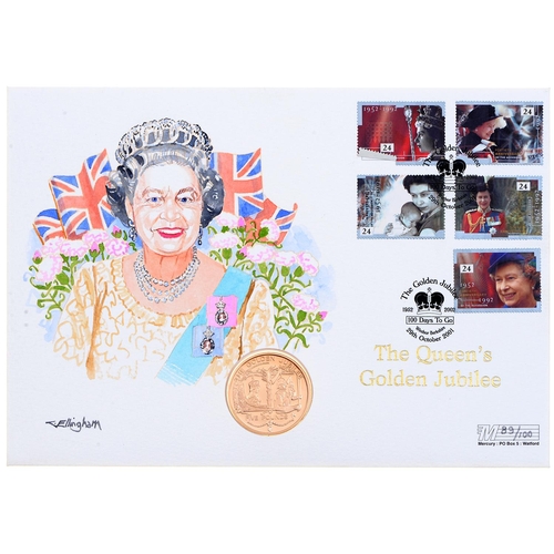 Appraisal: Gold coin Guernsey proof in a commemorative first day cover