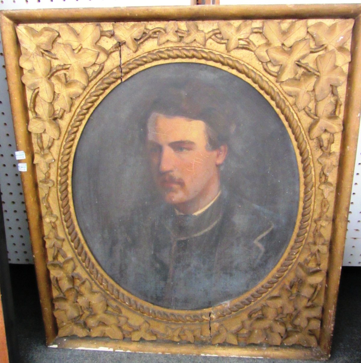 Appraisal: Continental School th century Portrait of a gentleman oil on