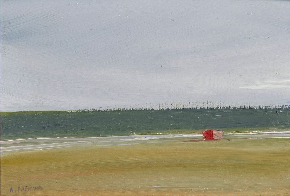 Appraisal: ANNE PACKARD American b Red Dory ANNE PACKARD American b