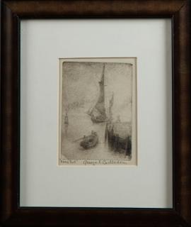 Appraisal: George Castleden - New Orleans Home Port th c etching